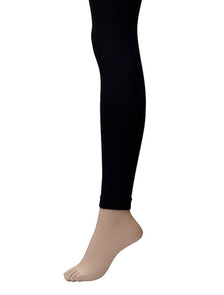 Anna 120D Opaque Footless Tights Black_mannequin