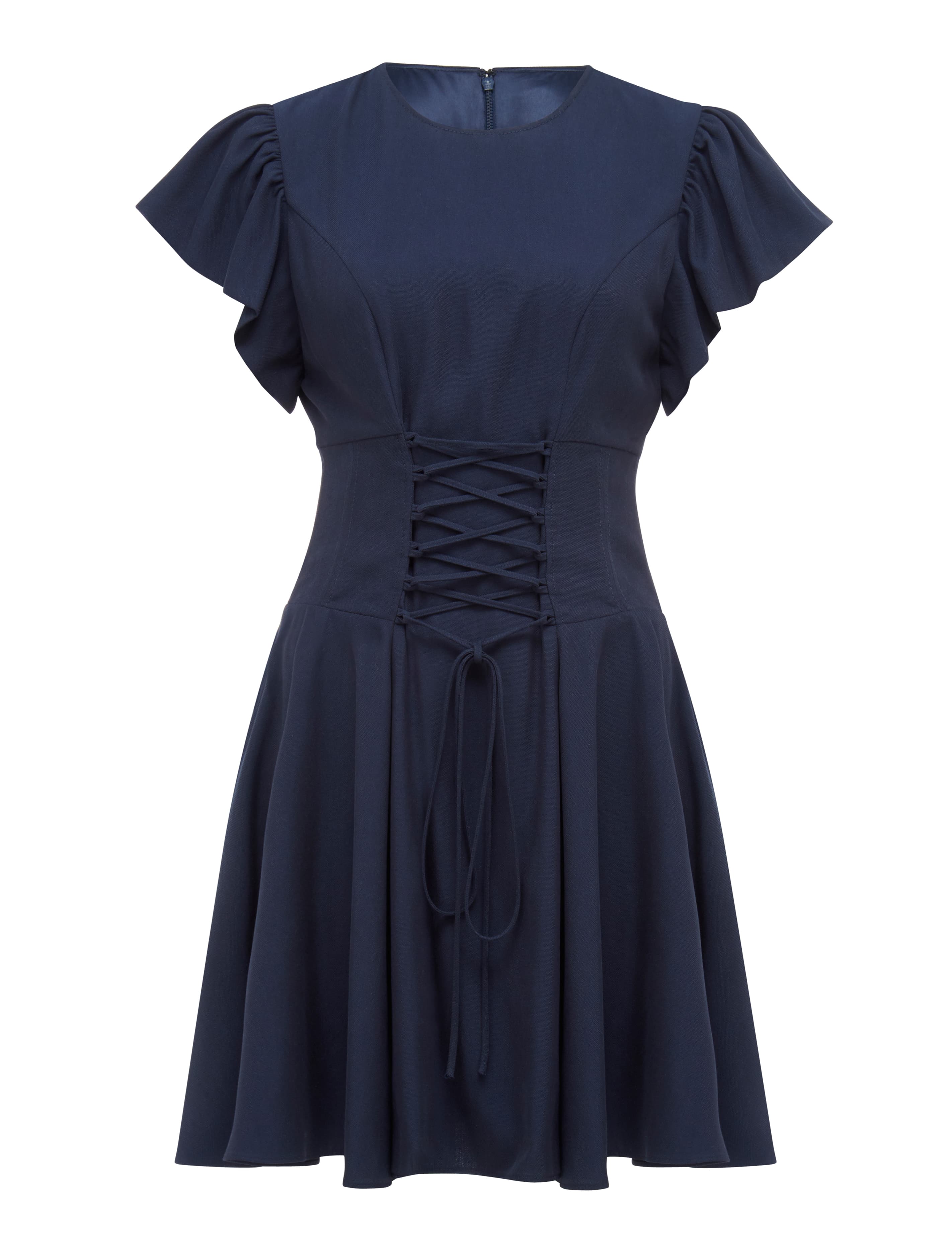 Valentina Corset Dress Navy_mannequin