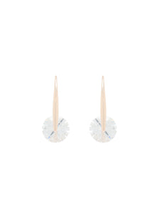 Alison Floating CZ Drop Earrings Rose Gold_mannequin