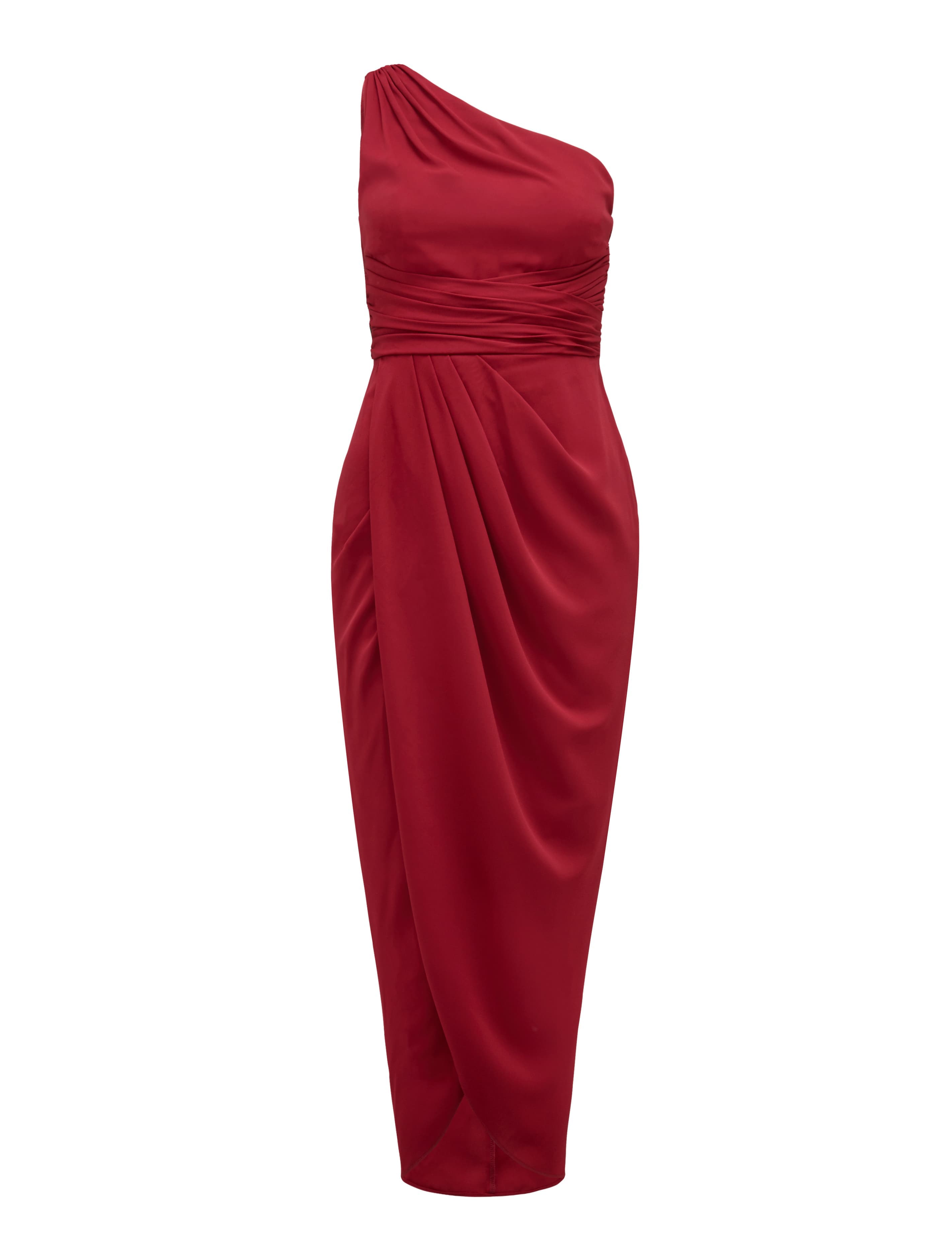 Mandy One-Shoulder Drape Maxi Dress Berry Compote_mannequin