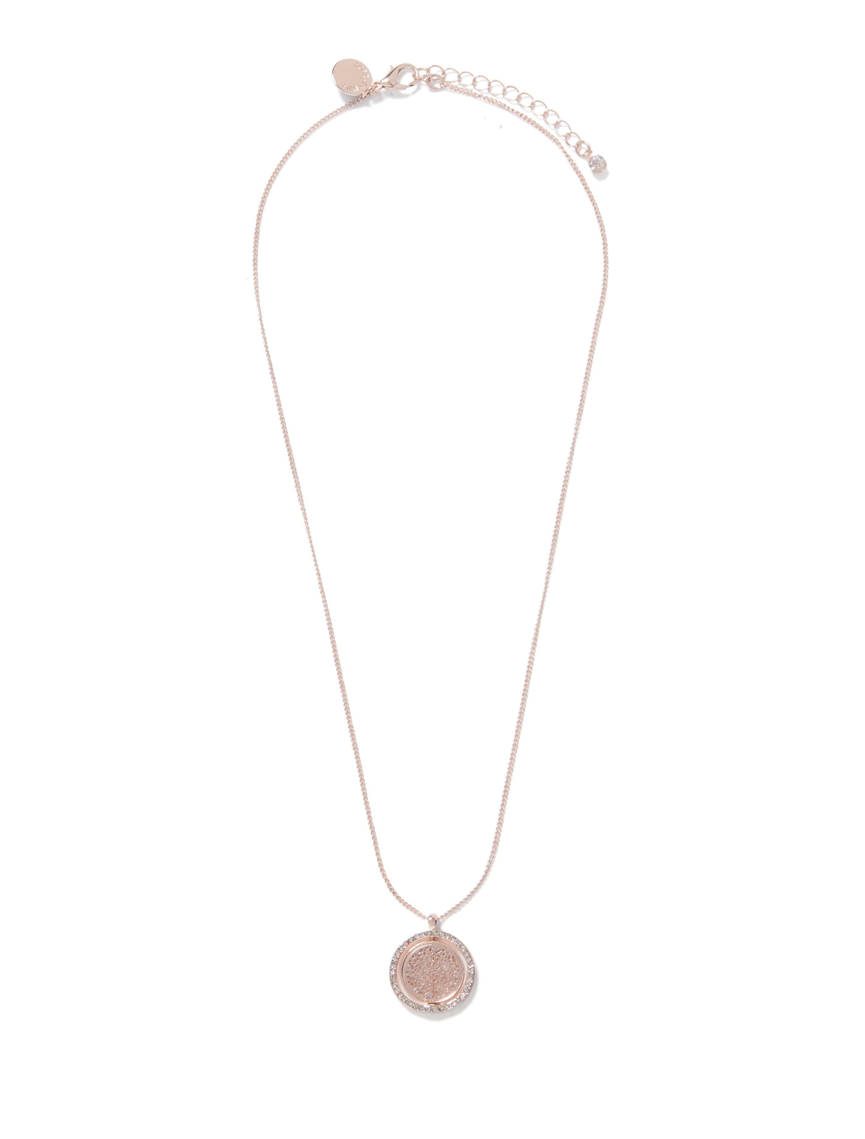 GB Filigree Pendant Rose Gold_mannequin