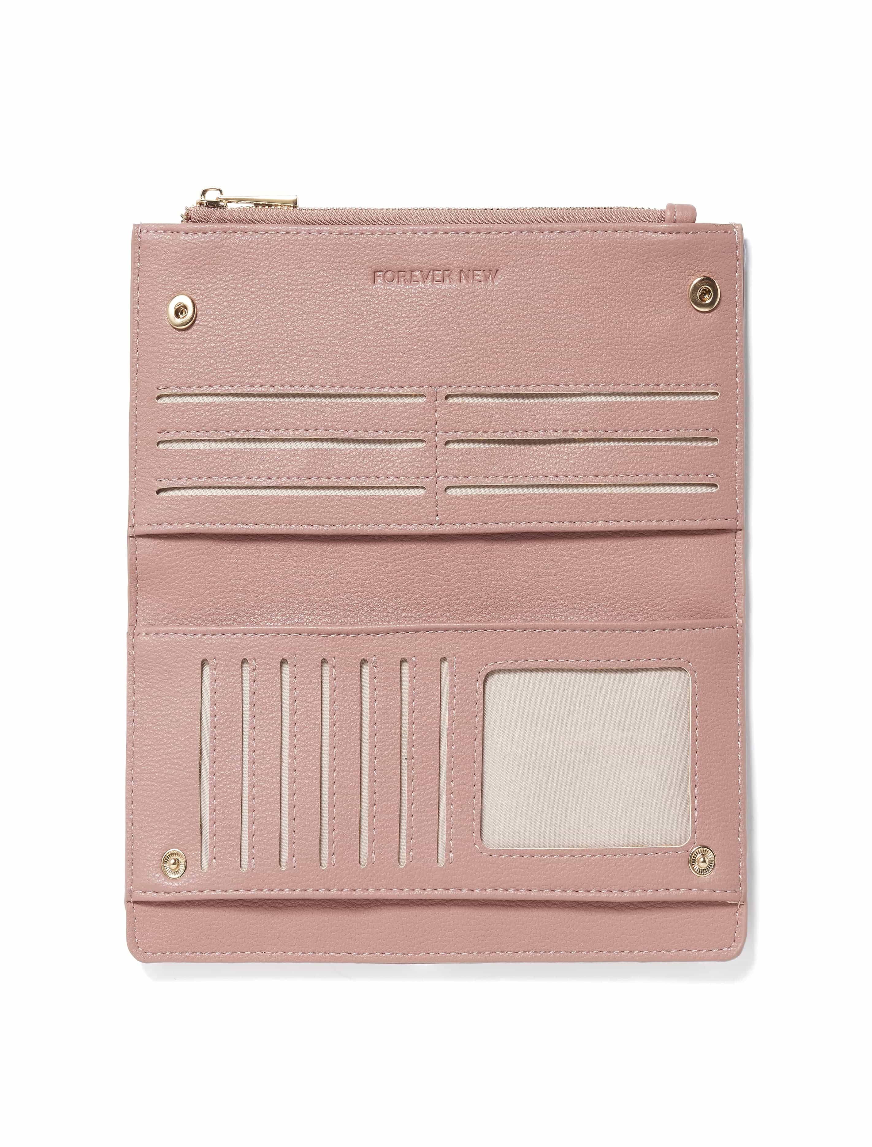 Nadine Wallet Warm Pink_mannequin