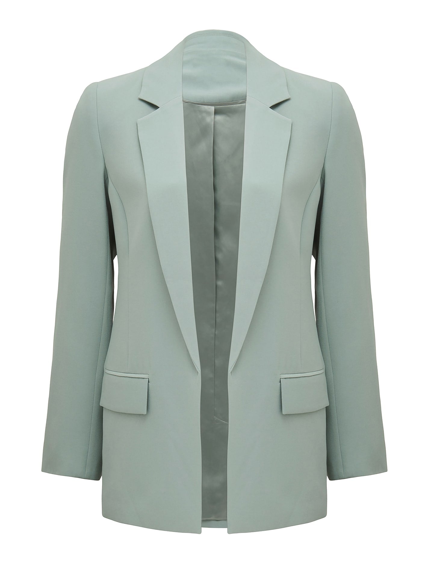Bella Boyfriend Blazer Sage_mannequin