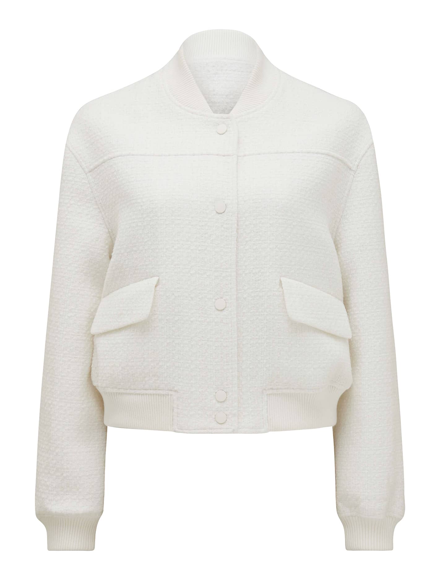 Becks Boucle Bomber Jacket Black Ombre_mannequin