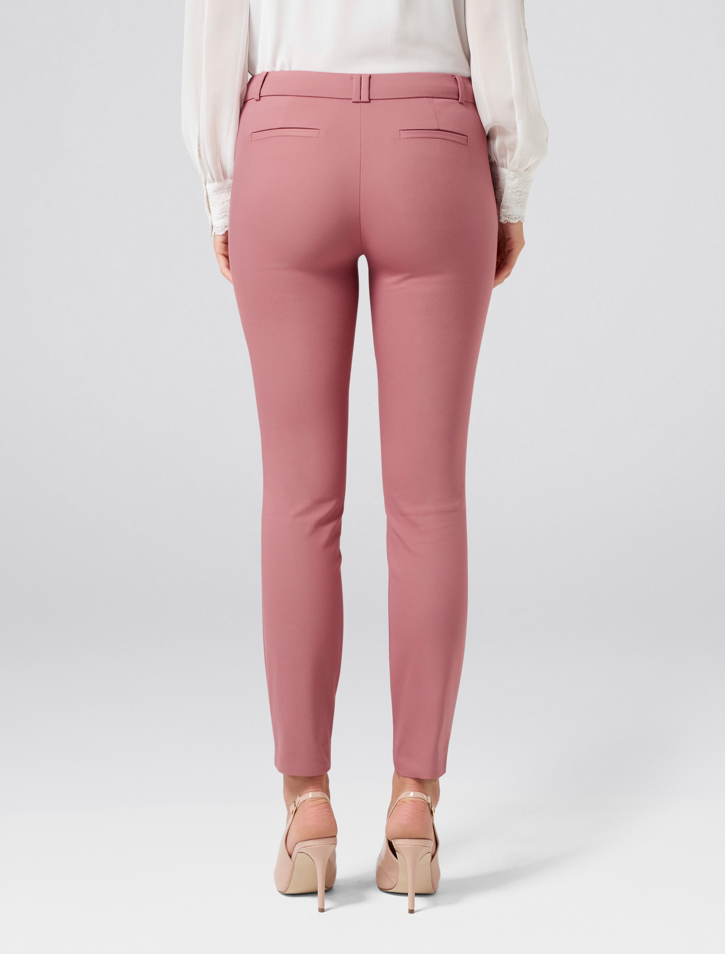 Faye full length slim pants Musk Rose