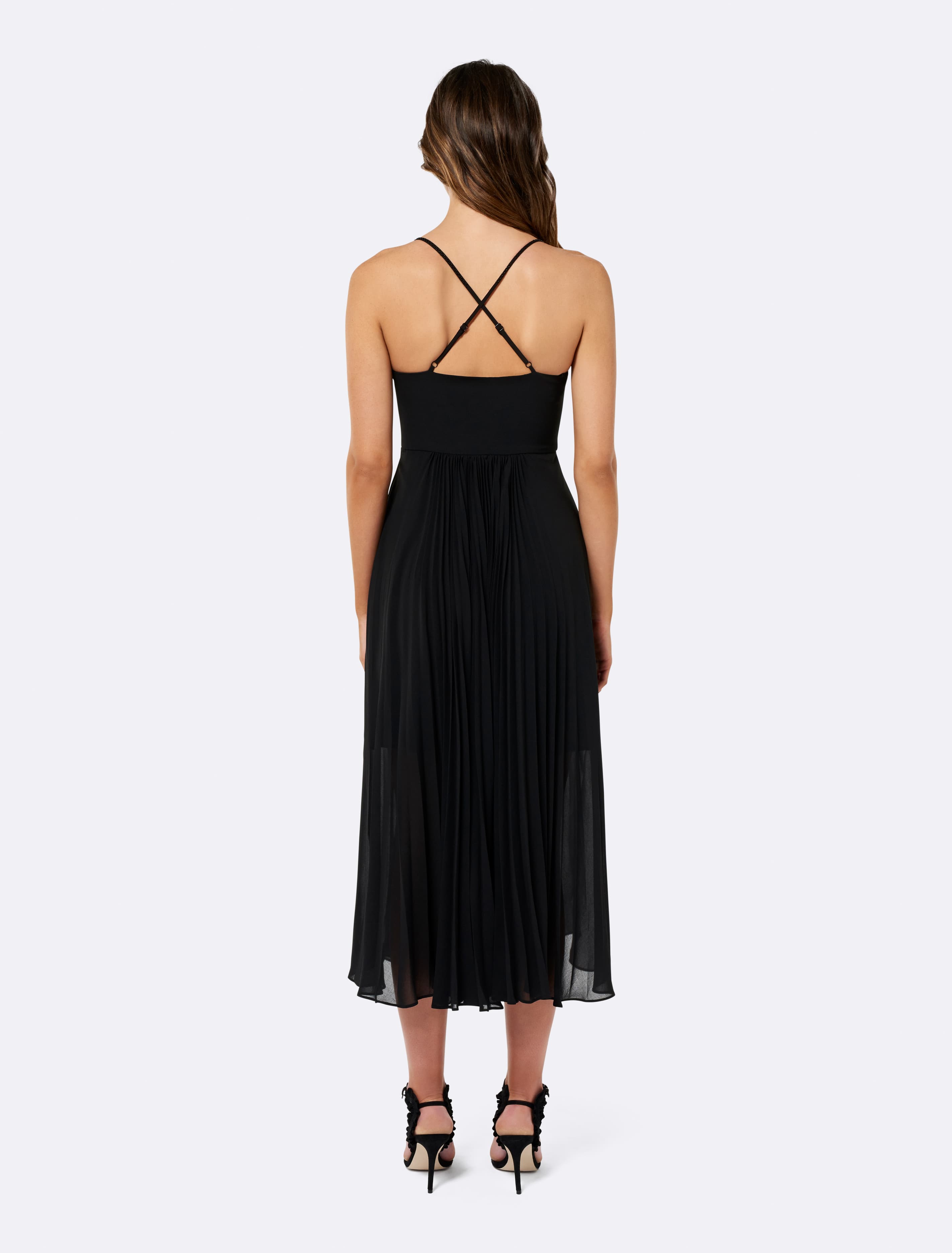 Livy Detailed Gown Dress Black