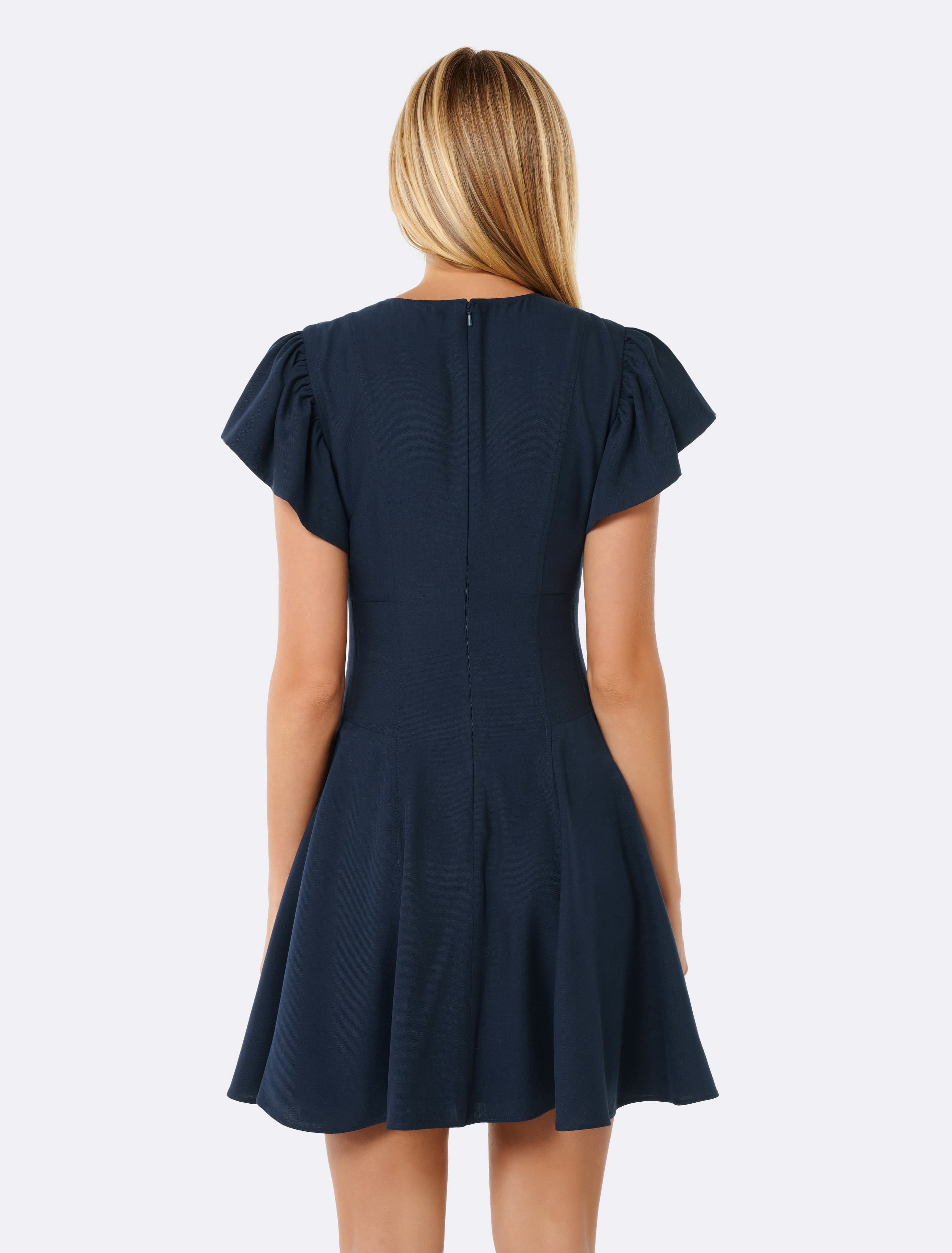 Valentina Corset Dress Navy