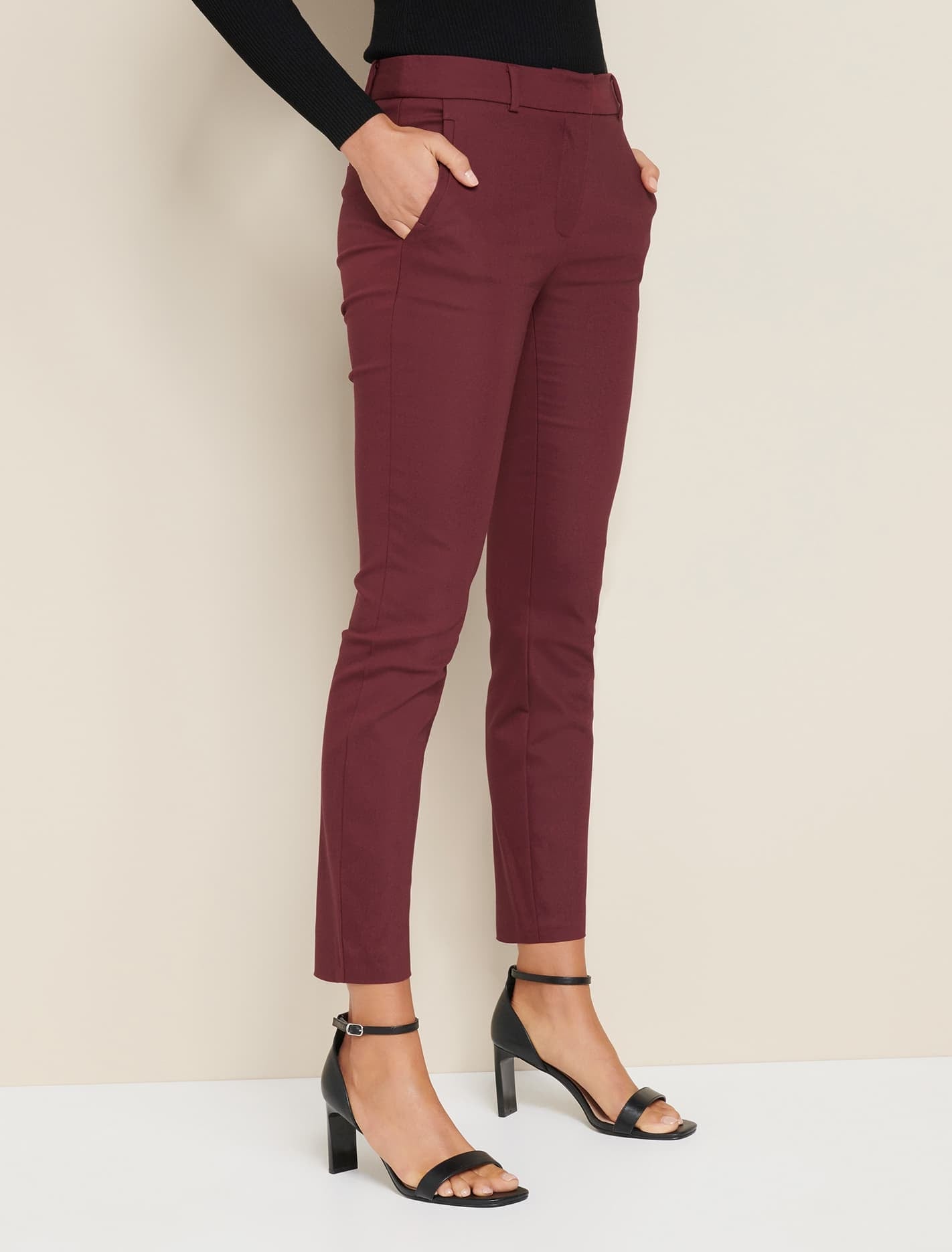 Grace 7/8th slim pants Wine