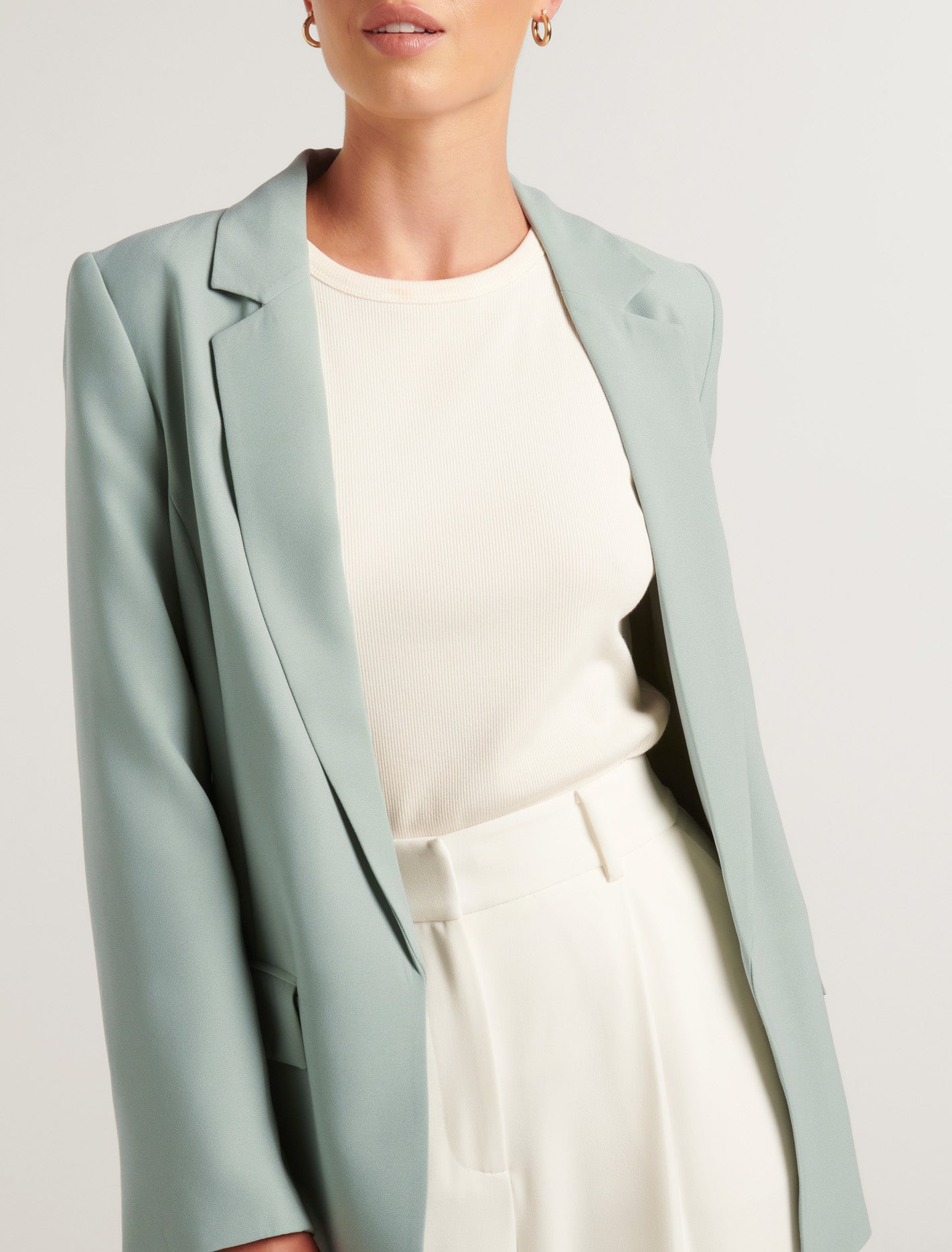 Bella Boyfriend Blazer Sage