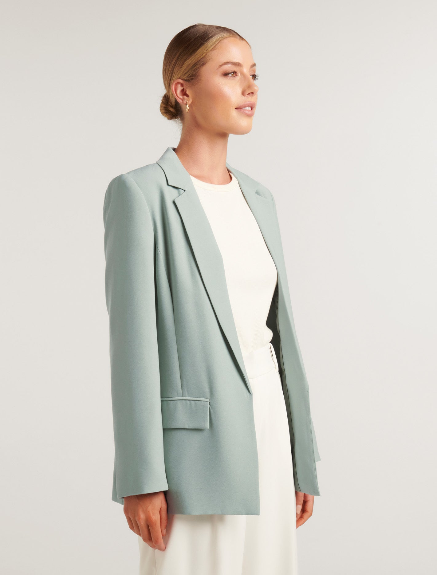 Bella Boyfriend Blazer Sage